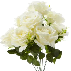 Decostar™ 19" White Artificial Flower Bouquet