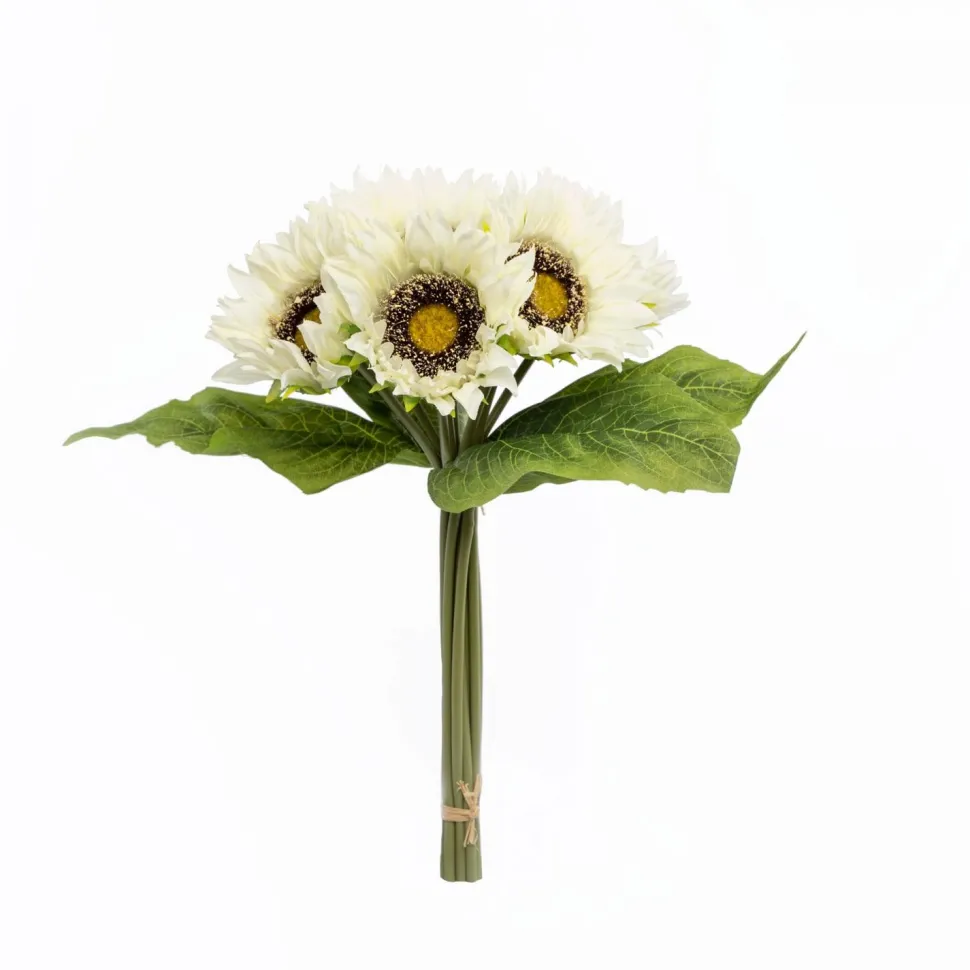 Decostar™ White Artificial Sunflower Bouquet