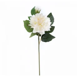 Decostar™ White Faux Dahlia Stem 23"