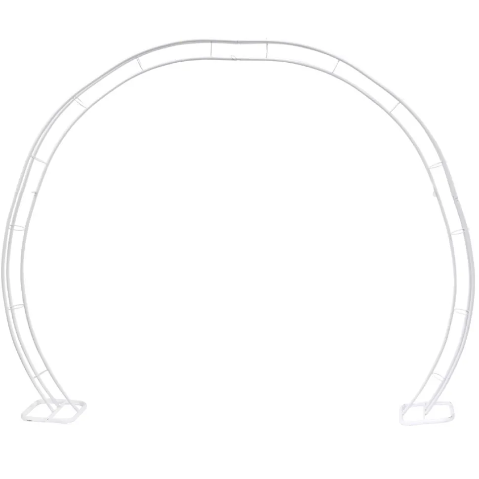 Decostar™ White Metal Arch - 8'4" x 7'3"