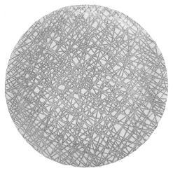 Decostar™ Wire Nest Glass Charger Plate 13" - 8 Pieces - Silver
