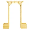 Decostar™ Wood Arch Flower Stand 78"