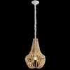 DecoStar™ Wooden Beaded Chandelier - 12 Inch Diameter