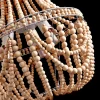 DecoStar™ Wooden Beaded Chandelier - 16 Inch Diameter