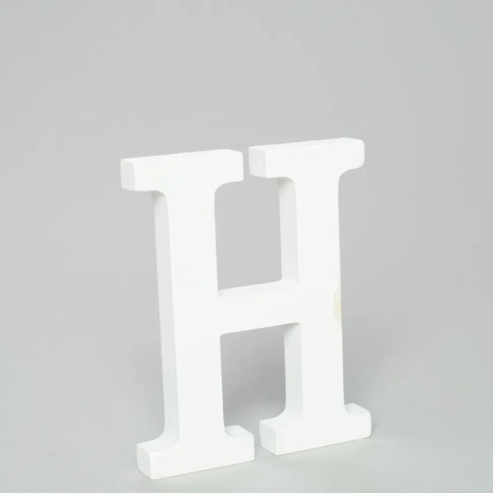 Decostar™ Wood Letter - H - 5"- 24 Pieces