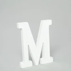 Decostar™ Wood Letter - M - 5"- 24 Pieces