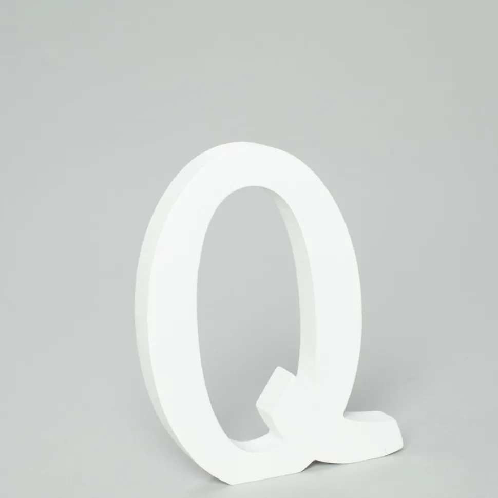 Decostar™ Wood Letter - Q - 5"- 24 Pieces