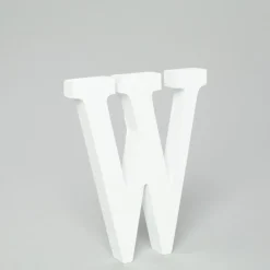 Decostar™ Wood Letter - W - 5"- 24 Pieces