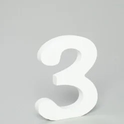 Decostar™ Wood Number 3 - 5"- 24 Pieces