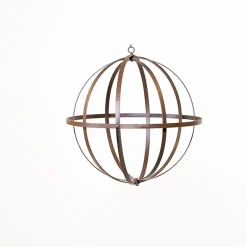 DecoStar™ Wrought Iron Folding Sphere w/ Antiqued Finish - 12"
