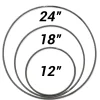 DecoStar™ Wrought Iron Hoop - Raw Finish - Paint any Color! - 12"