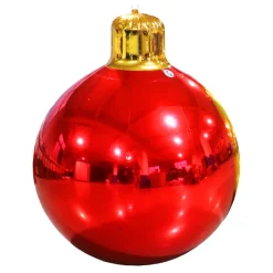 DELUXE Inflatable GIANT Christmas Ornament Kit (Includes Pump) - 3 Sizes / 12 Piece Kit!