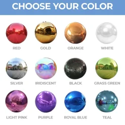 DELUXE Inflatable Mirror Ball/Sphere Kit (Includes Pump) - 3 Sizes / 13 Piece Kit!