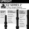DELUXE-10 Panel Black Anodized Pipe and Drape Kit / Backdrop - 8-20 Feet Tall (Adjustable) Comes W/ 3 Piece Uprights for Maximum Height Adjustment
