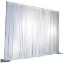 DELUXE-7 Panel Pipe and Drape Kit / Backdrop - 8-20 Feet Tall (Adjustable) Comes W/ 3 Piece Uprights for Maximum Height Adjustment