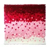Deluxe Red, Pink & White Ombre Floral Wall - Curtain Style - Easy Install! Select Size