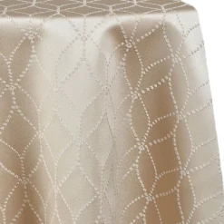 Diamante Tablecloth by Eastern Mills - Champagne - Many Size Options