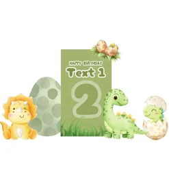 Dinosaur Adventure Foam Core Birthday Backdrop Kit by PopScene™