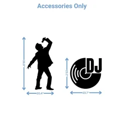 DJ Music Party Foam Core Birthday Backdrop Kit by PopScene™