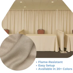 Dove - Banjo Cloth Drape Panel by Eastern Mills w/ Sewn Rod Pocket