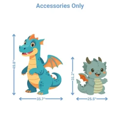 Dragons 1 Foam Core Birthday Backdrop Kit by PopScene™