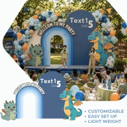 Dragons 1 Foam Core Birthday Backdrop Kit by PopScene™