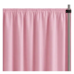 Dusty Rose La Petite France Curtain Panel w/ 4" Rod Pocket - 118" Wide - Many Size Options