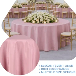 Dusty Rose La Petite France Jacquard Tablecloth - Multiple Size Options