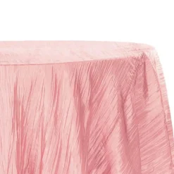 Dusty Rose/Mauve Accordion Crushed Taffeta - Square/Round/Rectangular Table Topper/Overlay