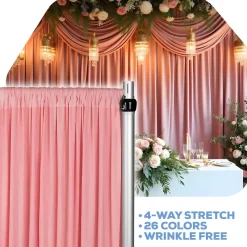 Dusty Rose/Mauve 4-Way Stretch Spandex Drape Panel - Choose your Size