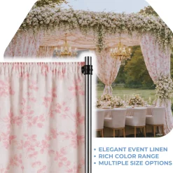Dusty Rose Portofino Curtain Panel w/ 4" Rod Pocket - 110" Wide - Many Size Options