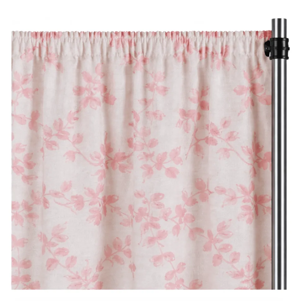 Dusty Rose Portofino Curtain Panel w/ 4" Rod Pocket - 110" Wide - Many Size Options