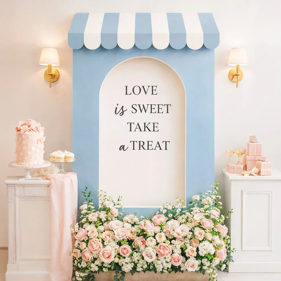 3D Wood Storefront Pop-Up Display – 4ft Wide (Style A) | Customizable — FORMA™