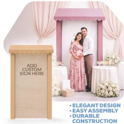 3D Wood Storefront Pop-Up Display – 4ft Wide (Style C) | Customizable — FORMA™