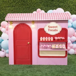 3D Wood Storefront Pop-Up Display – 8ft Wide (Style A) | Customizable — FORMA™