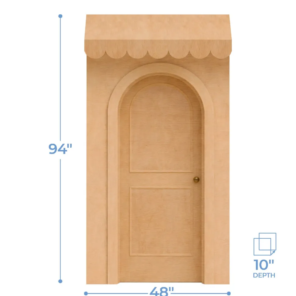 3D Wood Storefront Pop-Up Display – 4ft Wide (Style B) | Customizable — FORMA™