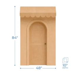 3D Wood Storefront Pop-Up Display – 4ft Wide (Style B) | Customizable — FORMA™
