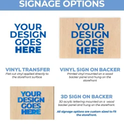3D Wood Storefront Pop-Up Display – 8ft Wide (Style C) | Customizable — FORMA™