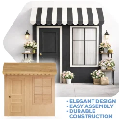 3D Wood Storefront Pop-Up Display – 8ft Wide (Style C) | Customizable — FORMA™