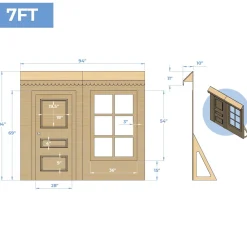 3D Wood Storefront Pop-Up Display – 8ft Wide (Style C) | Customizable — FORMA™