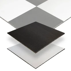 Ebony/Ivory Oak Finish Snaplock Dance Floor Set - Easy Assembly, Portable with Edging & Transport Cart! - 36