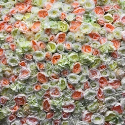 Economy Fabric Backed Floral Panel - Mixed Pink & White Flowers - Easy Hanging!