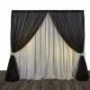 Economy 1 Panel 2 Tone Curtain Backdrop 8ft Tall