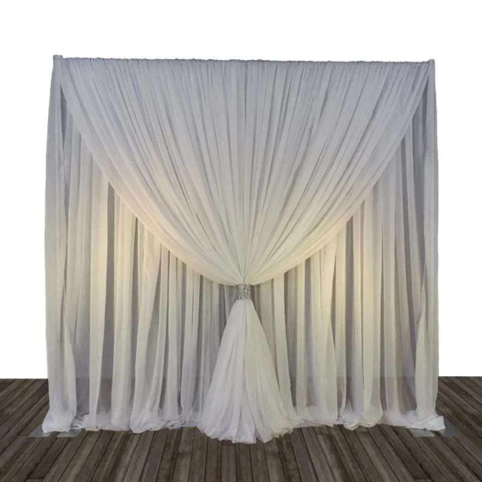 Economy 1 Panel Tone on Tone Curtain Backdrop 8ft Tall