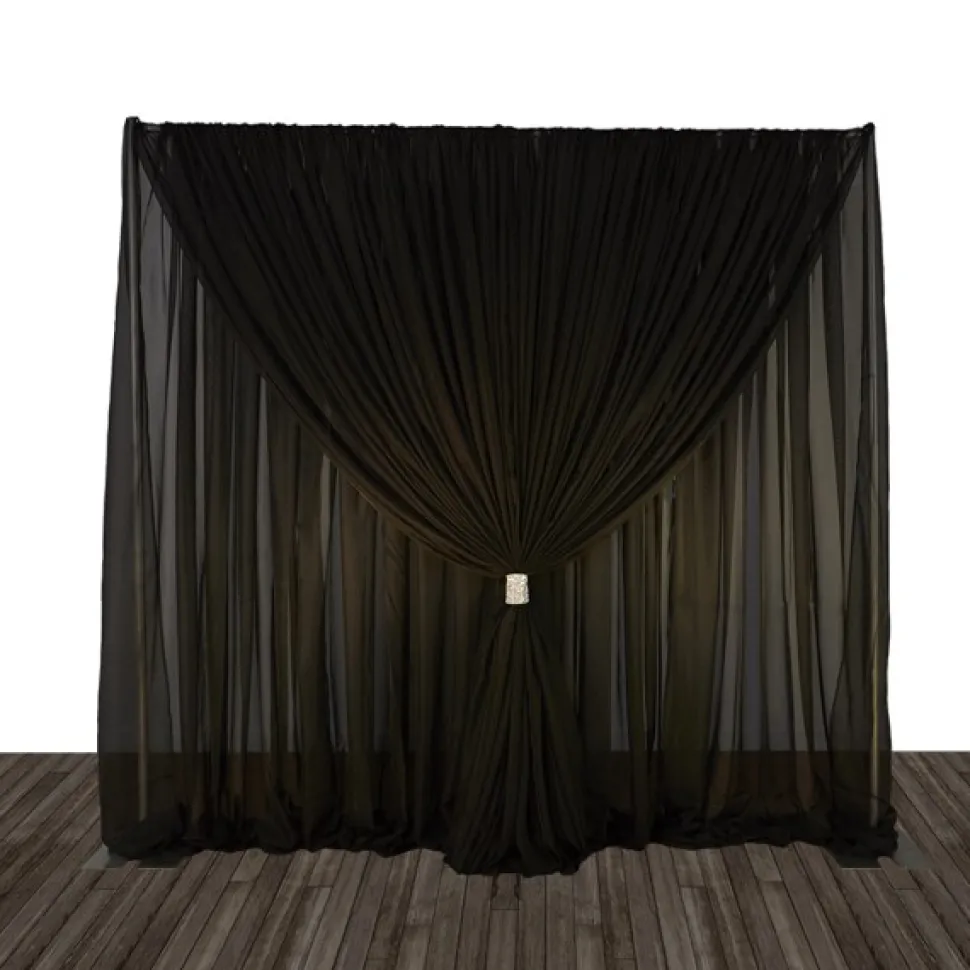 Economy 1 Panel Tone on Tone Curtain Backdrop 8ft Tall