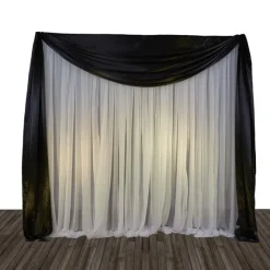 Economy 1 Panel Valance Backdrop 8ft Tall