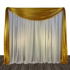 Economy 1 Panel Valance Backdrop 8ft Tall
