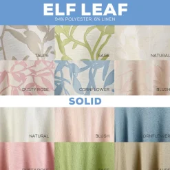 Elf Leaf - 100% Polyester - By The Yard - 113" Width