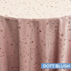 Embellished Tablecloth by Eastern Mills - Dott Blush - Many Size Options
