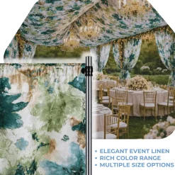 Emerald Florence Curtain Panel w/ 4" Rod Pocket - 116" Wide - Many Size Options